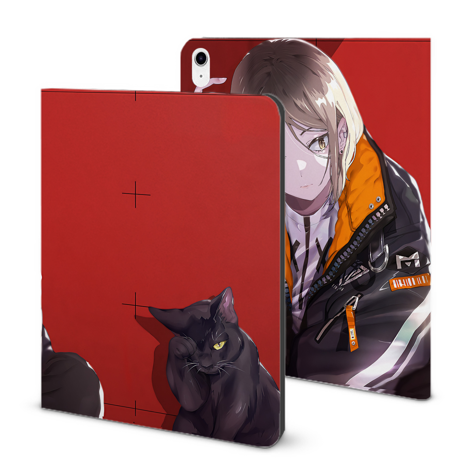 （画像用） ハイキュー!! Haikyu!! IPad ケース ブック型 PUレザー TPU 耐衝撃 軽量 薄型 ペン収納なし 全面保護 IPad 各モデル対応